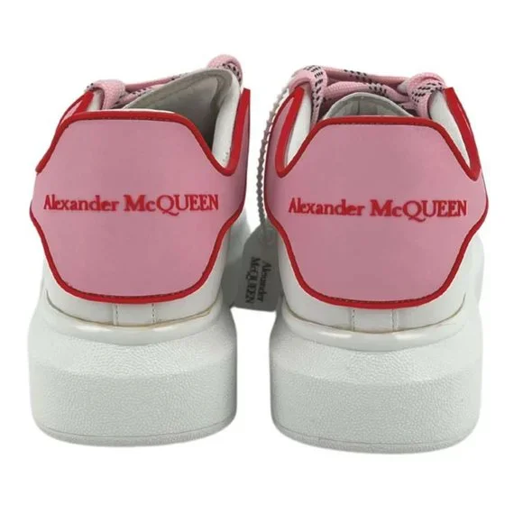 Alexander McQueen | Women's Pelles Gomma Sneaker | White, Pink & Red | Size 38 - Picture 5 of 9